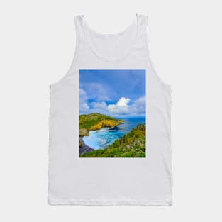 Midodaren beach with green rocks Tank Top